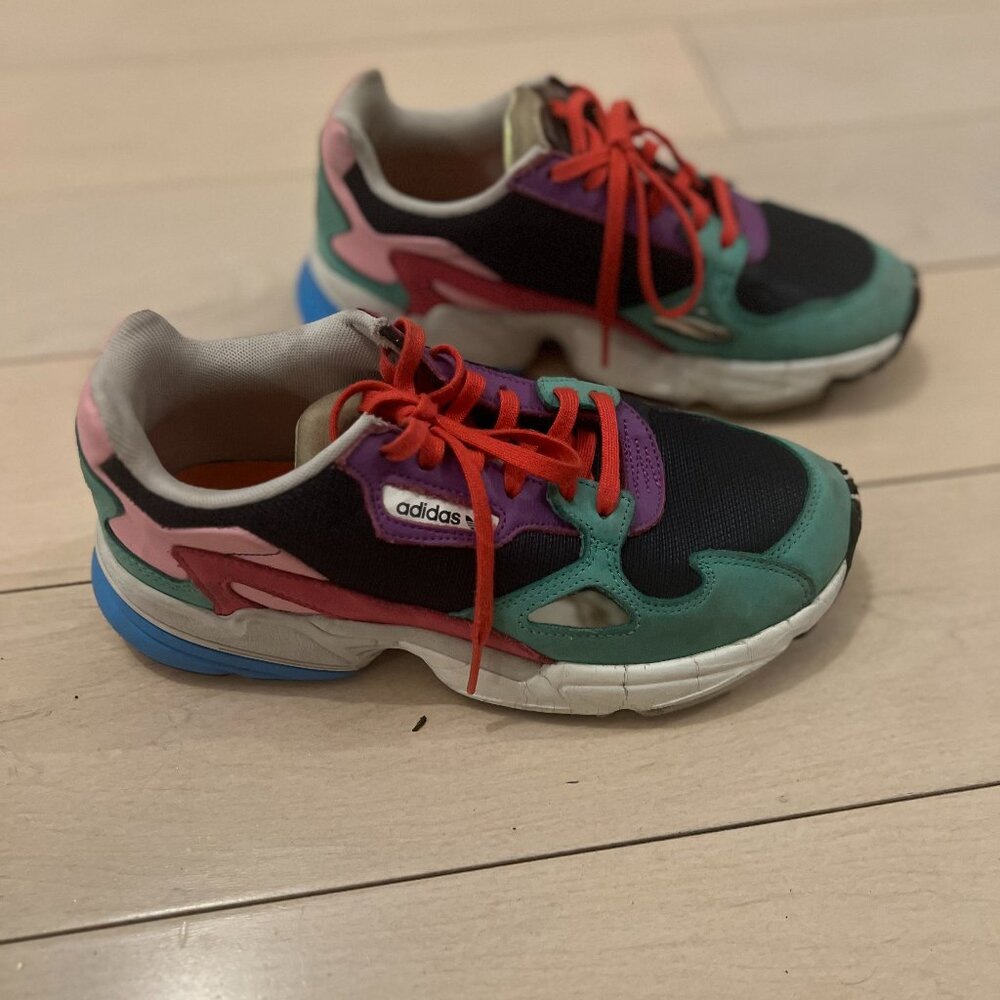 Adidas Originals Falcon Collegiate Navy Multicolor CG6211 Women's Shoes Sz 6.5
